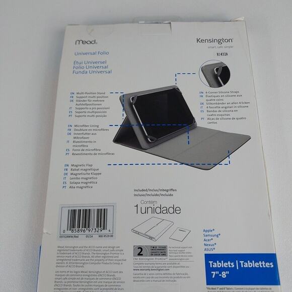 Kensington Technology Trapper Keeper Universal Case for 8in Tablets K97329WW NEW - Picture 4 of 7